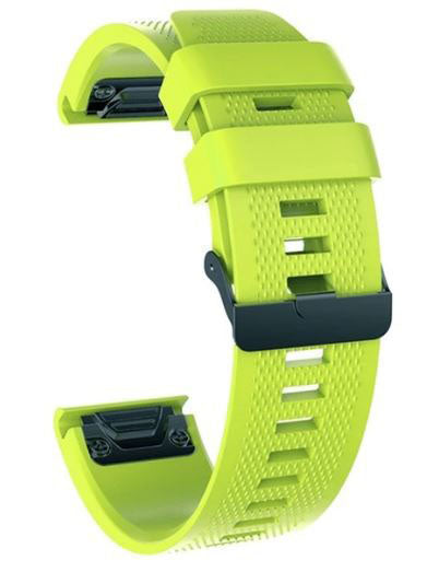 Buckle Strap Silicone One Size Fenix 5X in lime green