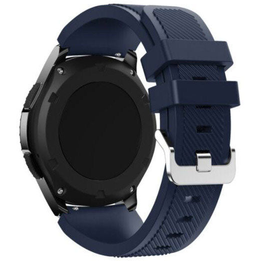 Textured Coros Apex 46mm Band in Silicone in midnight blue