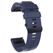 Plain Garmin Fenix 7S Watchband in Silicone in midnight blue