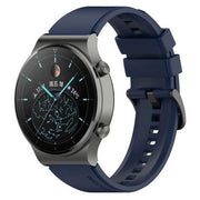 Strap For Huawei Watch 2 Classic Plain in navy blue