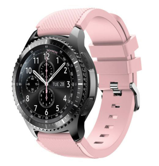 Textured Huawei Watch 3 Strap in Silicone in pink