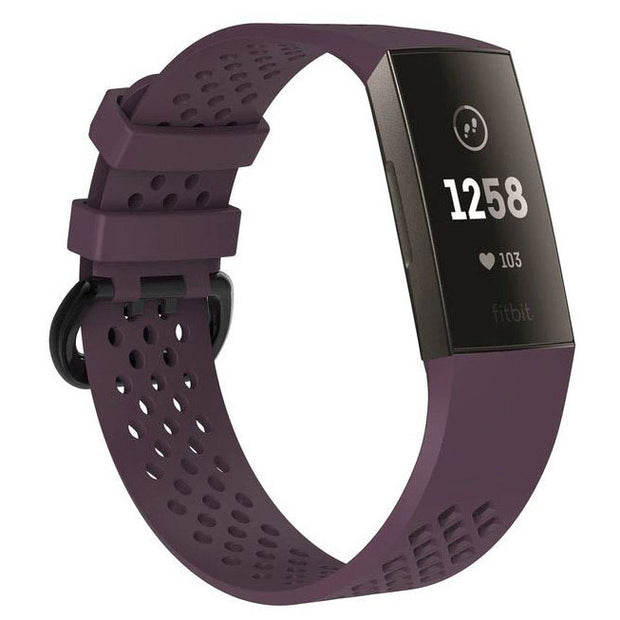 Strap For Fitbit Charge 3 Breathable in purple