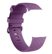 Strap For Fitbit Charge 4 Plain purple