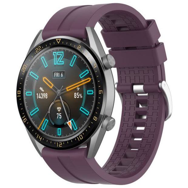 One Size Strap Watch GT 46mm Silicone Buckle in purple