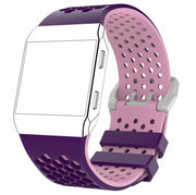 Two Tone Fitbit Ionic Strap in Silicone in purple pink