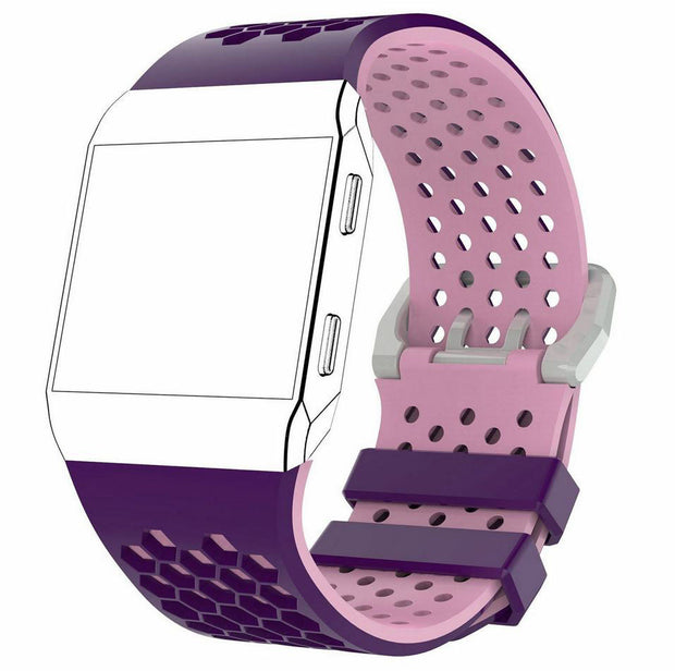Ionic Strap Silicone Buckle Large Small in purple pink