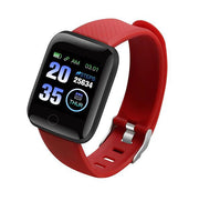 activity tracker red smart watch