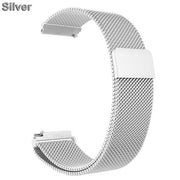 Fitbit Versa 4 Strap Ireland Magnetic Stainless Steel in silver