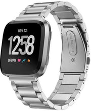 Plain Fitbit Versa Wristband in Stainless Steel