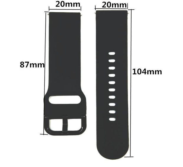 Galaxy Watch 4 Strap Silicone Buckle Large Small in small