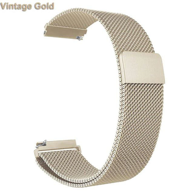 Large Small Strap Versa 4 Stainless Steel Magnetic in vintage gold