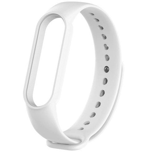 Plain Xiaomi Mi Band 7 Watchband in Silicone in white