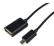 male micro usb to female usb cable extension