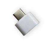 type c to usb adapter in white